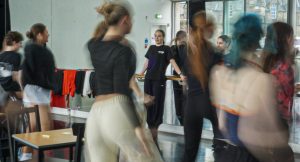 Dancer Rosie Mackley in dance studio